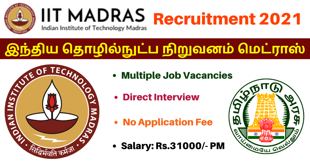 IIT Madras Recruitment 2024 Apply for Latest Job Vacancies iitm.ac.in